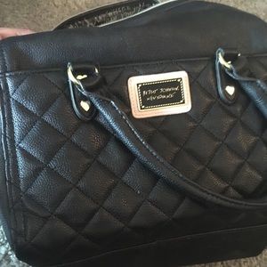 Betsey Johnson black quilted purse
